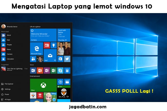 Cara Mengatasi Laptop Ngelag Windows 10